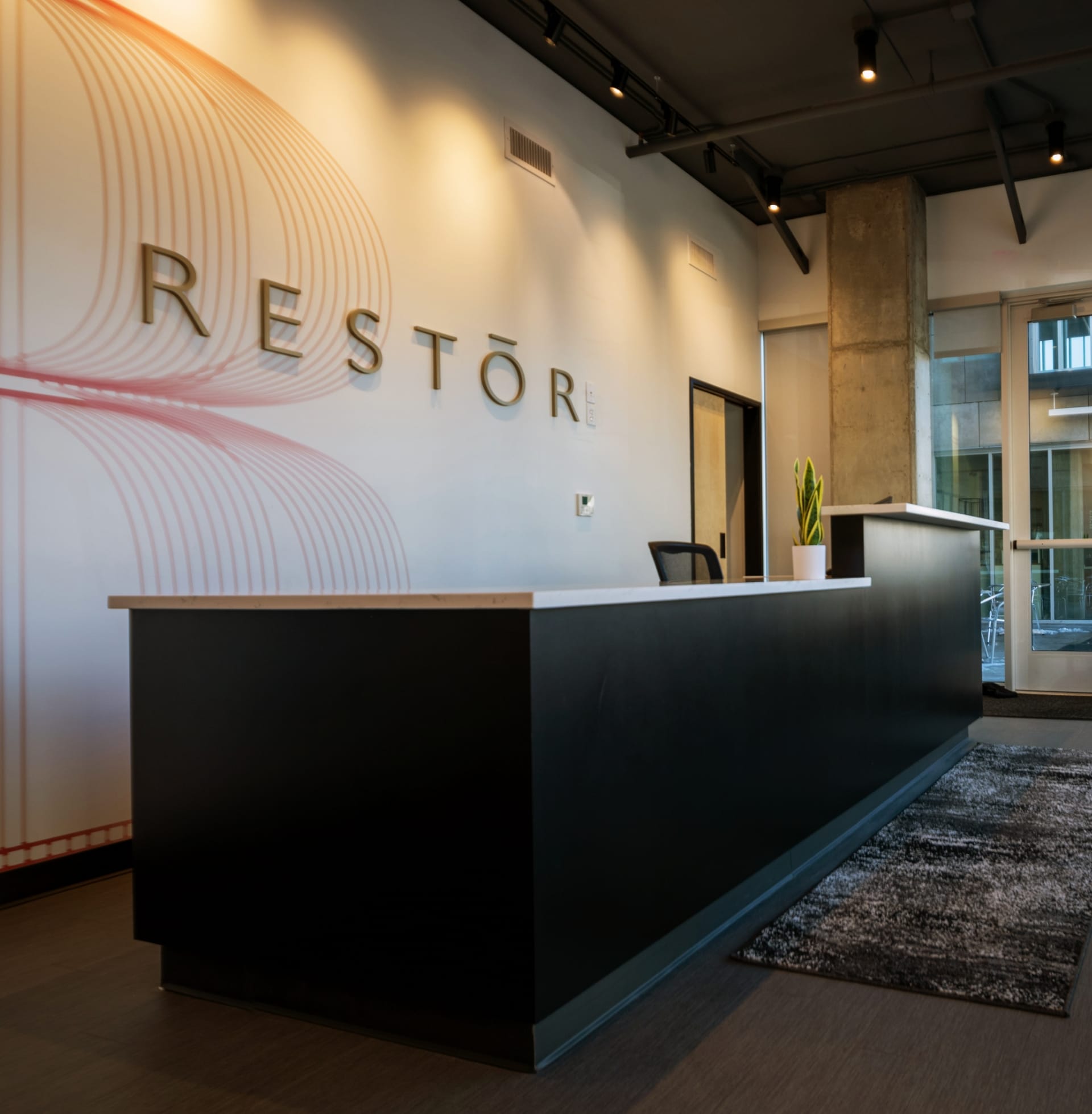 RESTOR Medical Spa in Boulder, front desk.